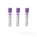 COLLECTION DU BOOD TUBES VACUTAINERS Transparentes 2 ml à 7 ml